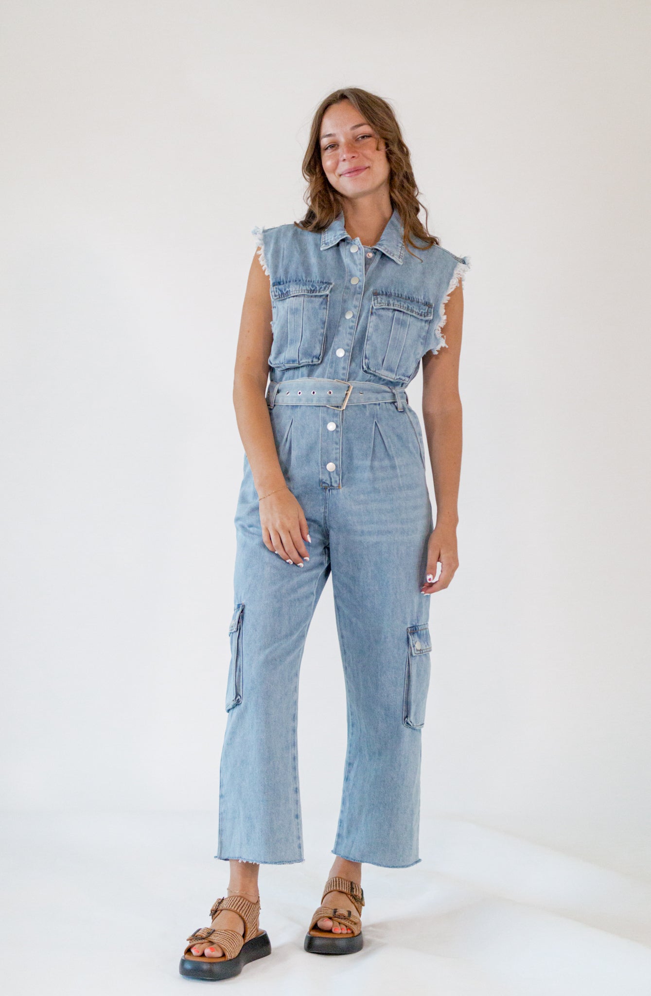 Cale Belted Jumpsuit