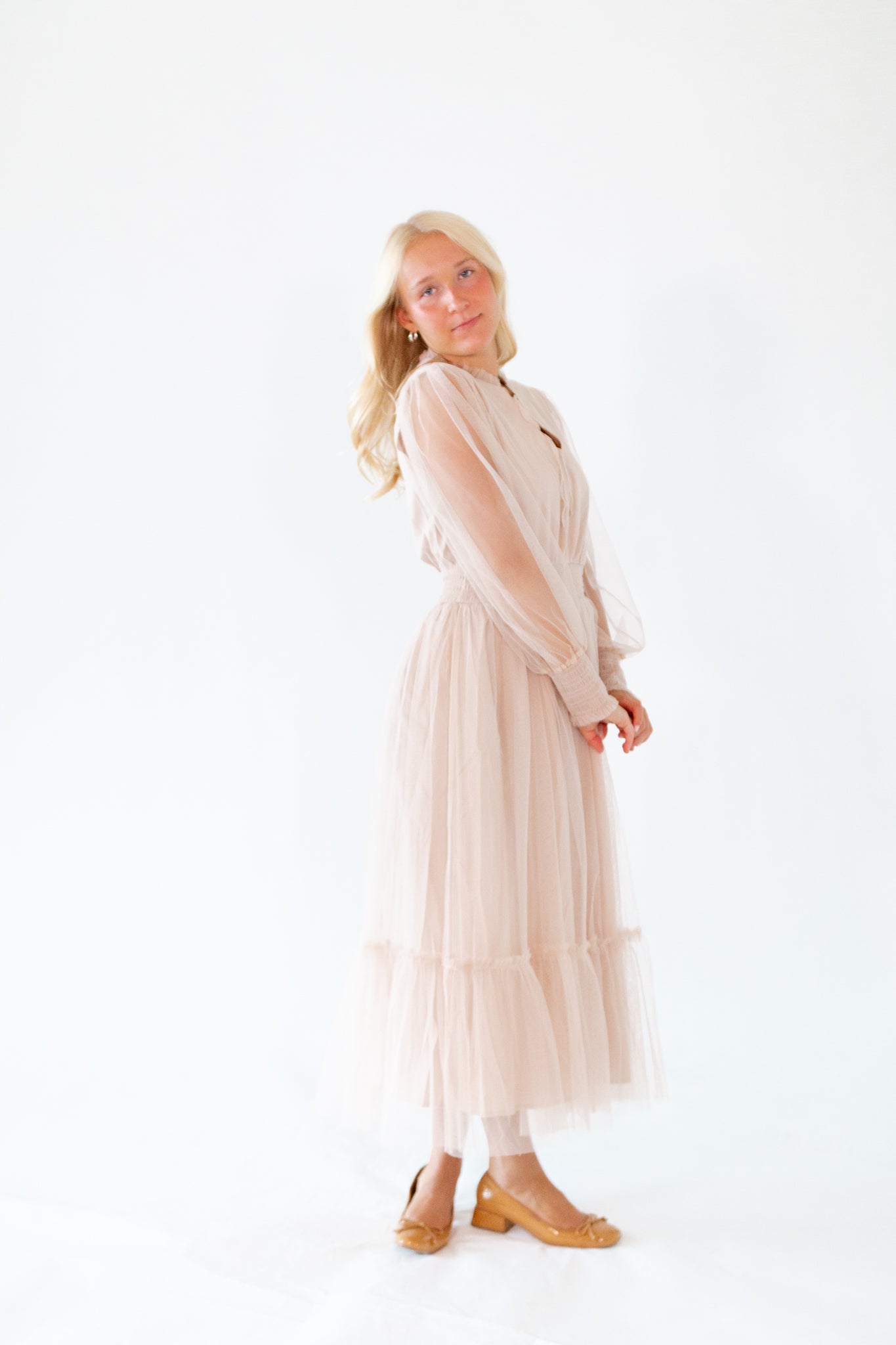 Whimsical Mesh Midi Dress