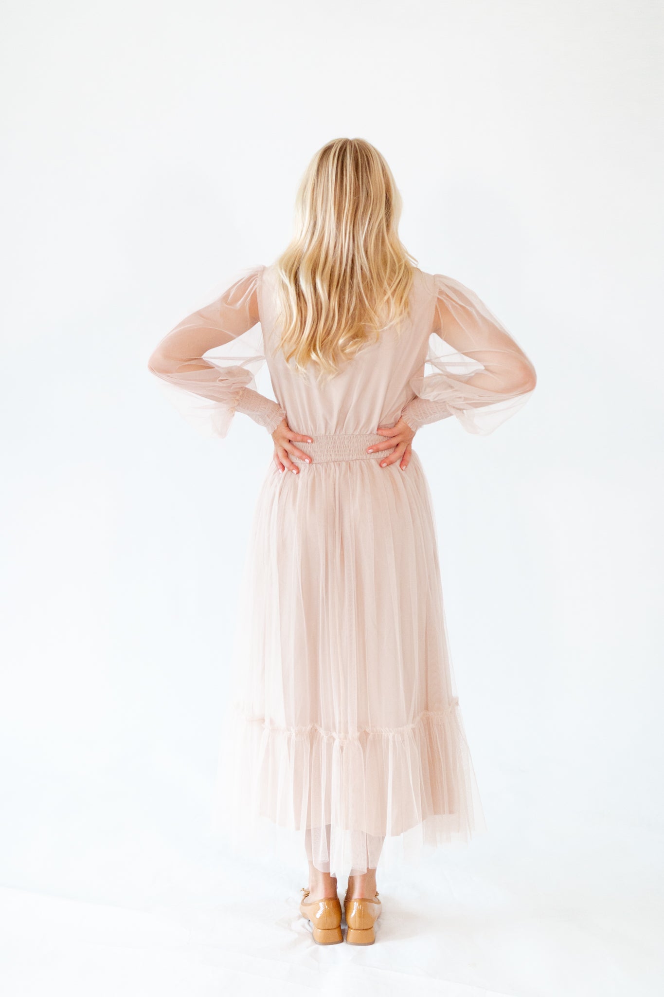 Whimsical Mesh Midi Dress