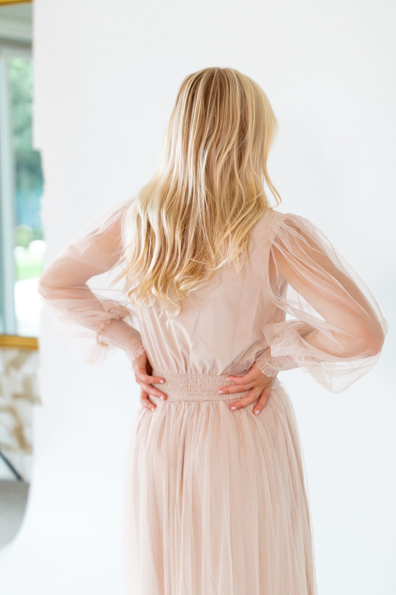 Whimsical Mesh Midi Dress