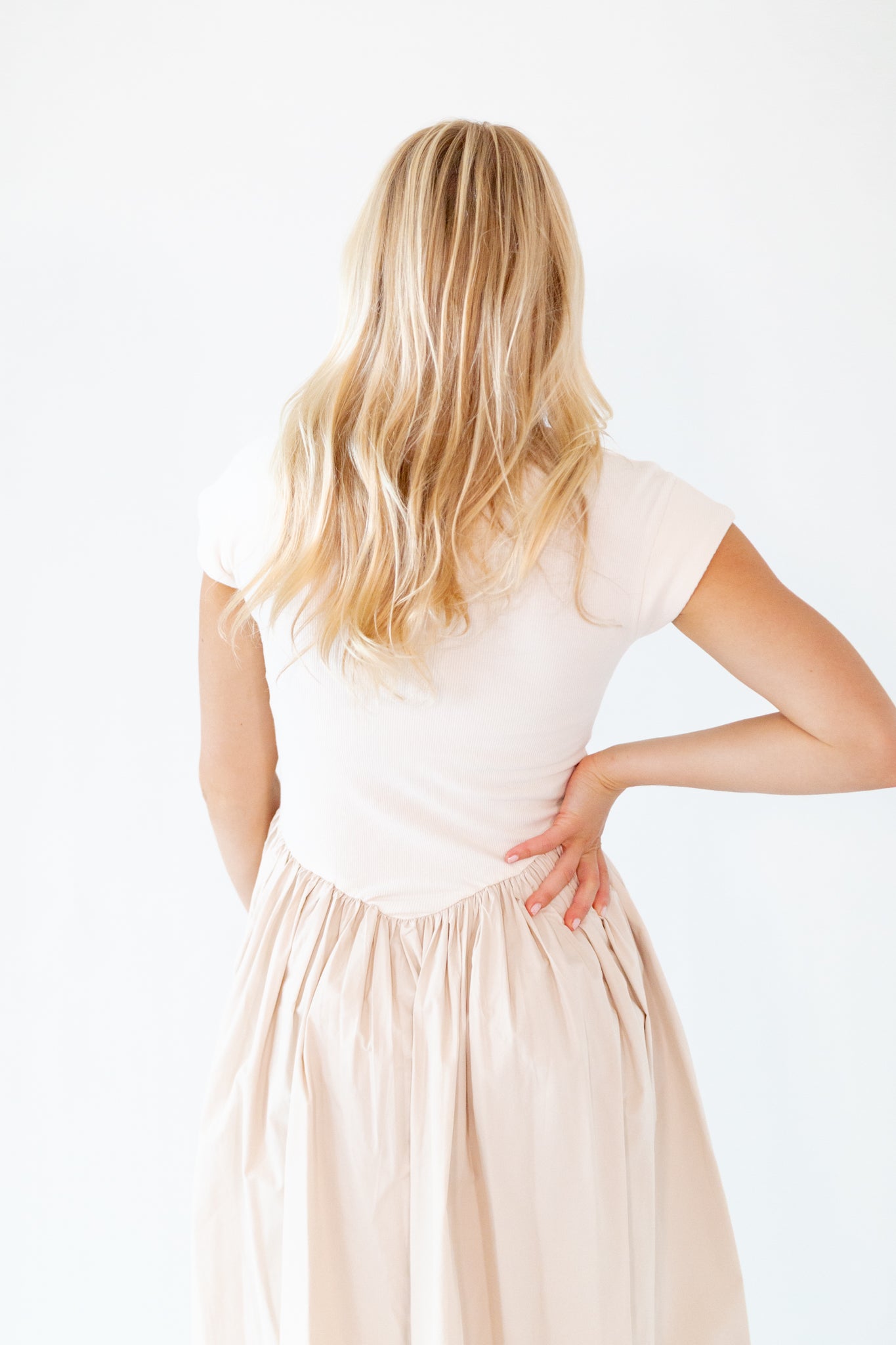 Cece Mixed Media Dress