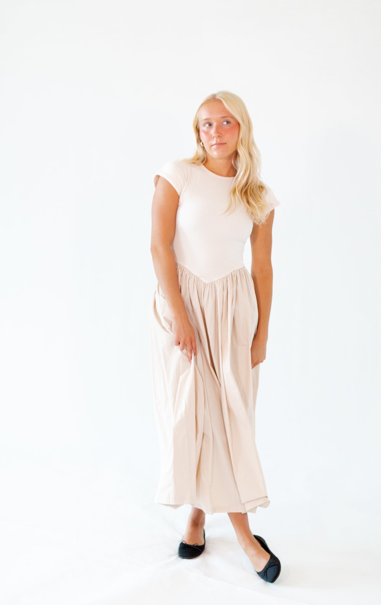 Cece Mixed Media Dress