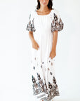 Hilda Embroidered Maxi Dress