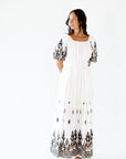 Hilda Embroidered Maxi Dress