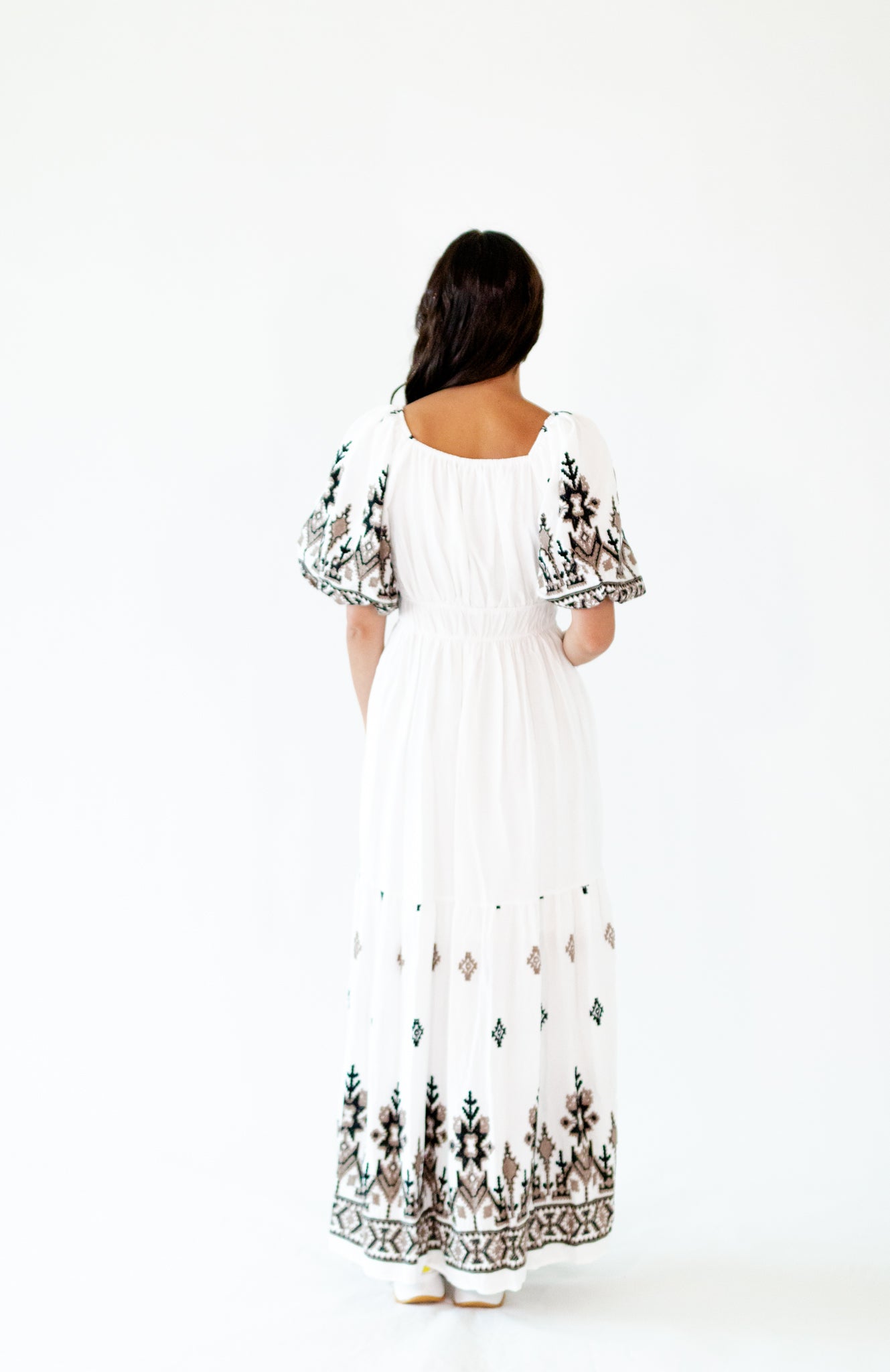 Hilda Embroidered Maxi Dress