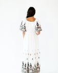 Hilda Embroidered Maxi Dress