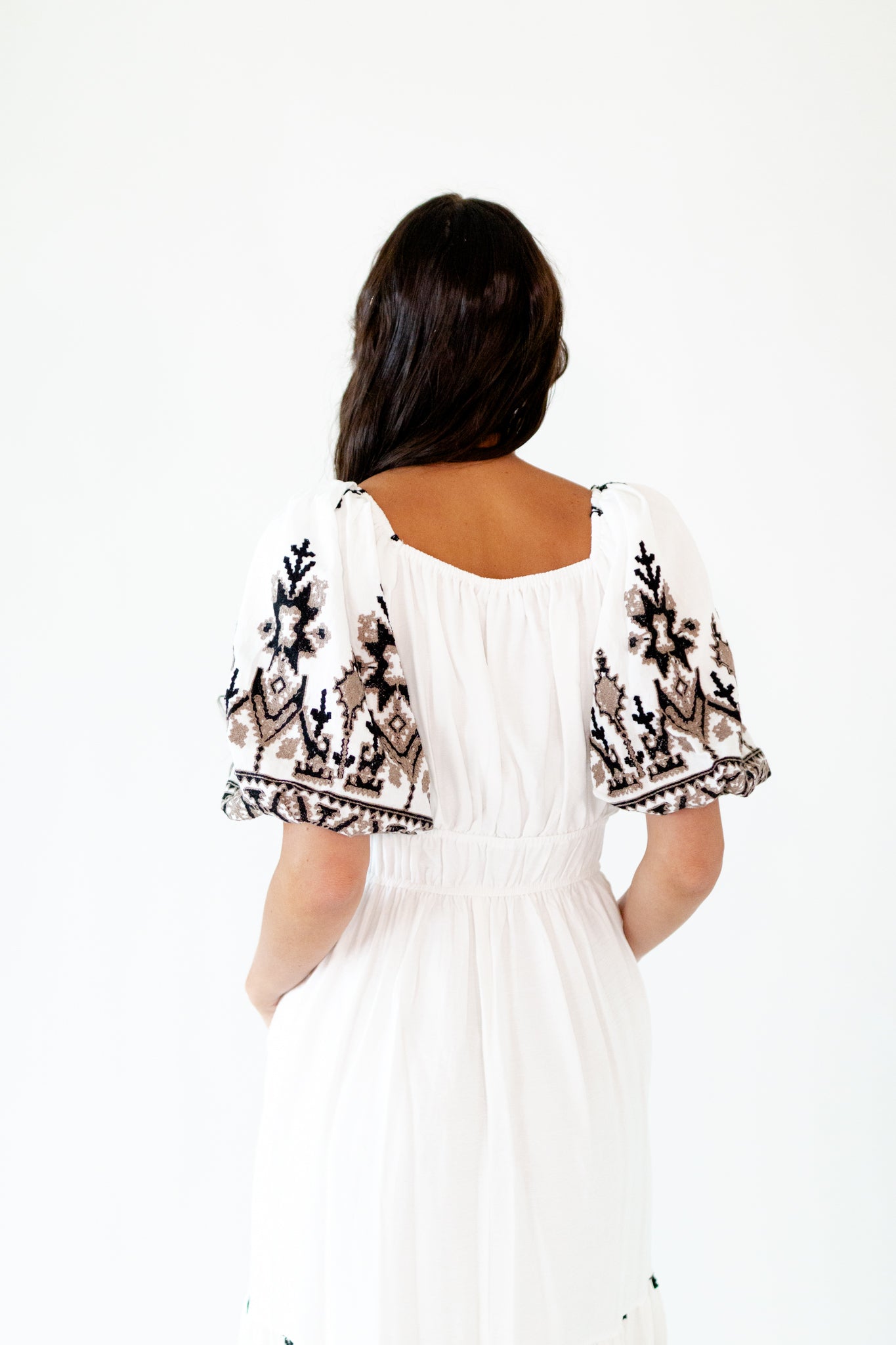 Hilda Embroidered Maxi Dress