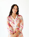 Olivia Patchwork Midi Dress