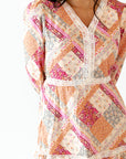 Olivia Patchwork Midi Dress
