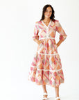 Olivia Patchwork Midi Dress