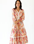Olivia Patchwork Midi Dress