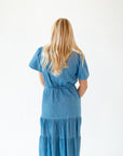 Deedee Tiered Chambray Dress