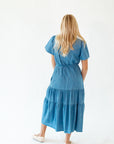 Deedee Tiered Chambray Dress