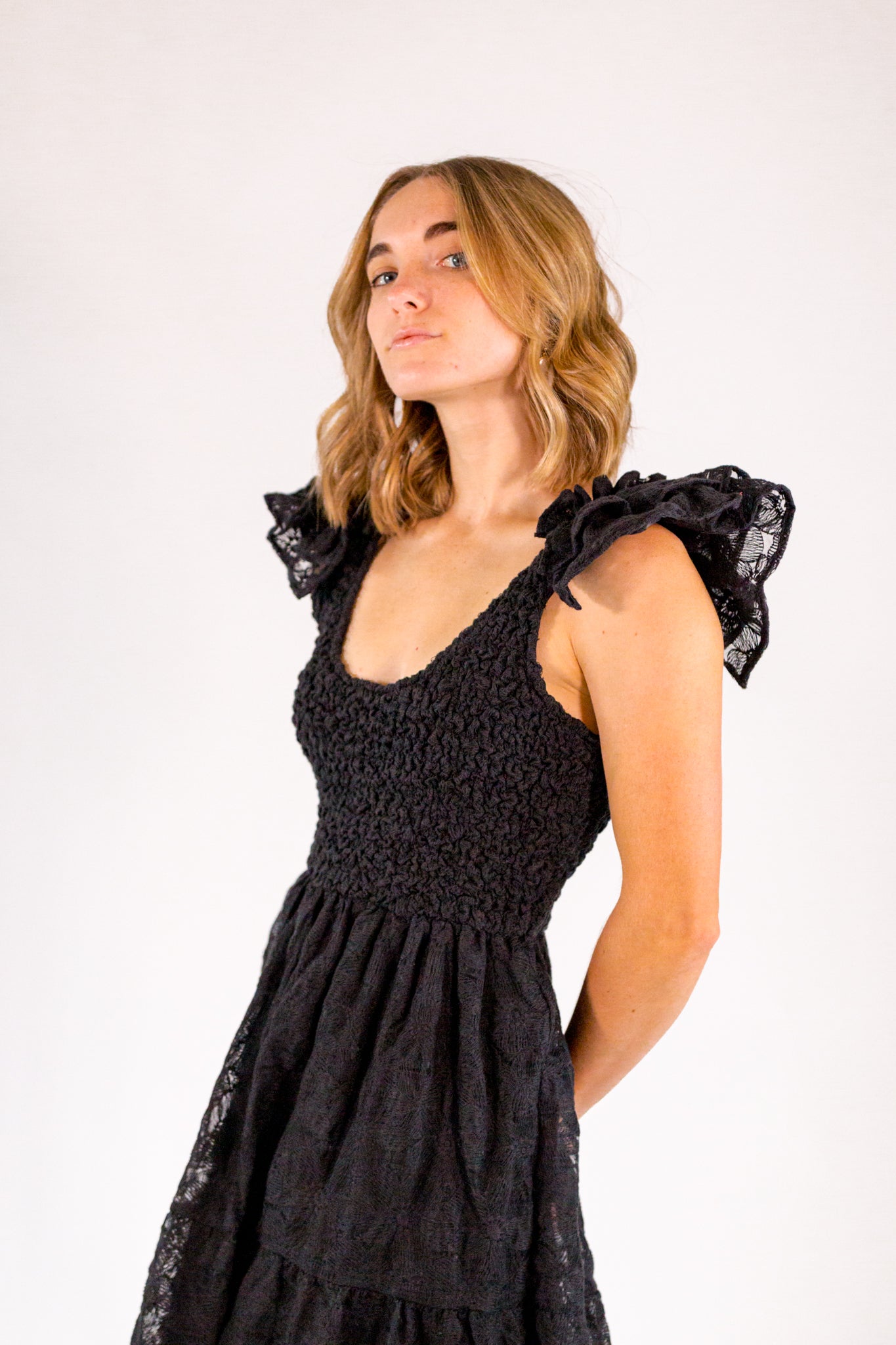 Katie lace shop tier dress