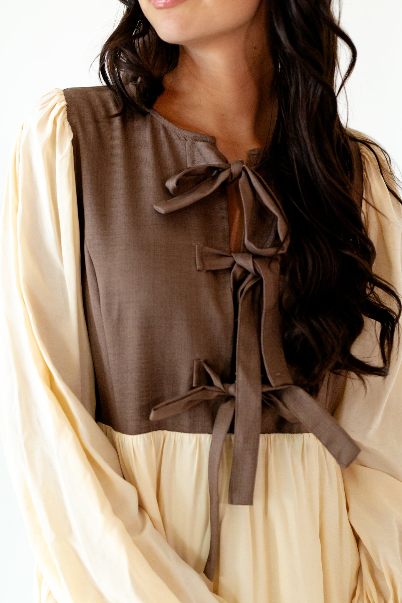 Henry Bow Front Midi Dress
