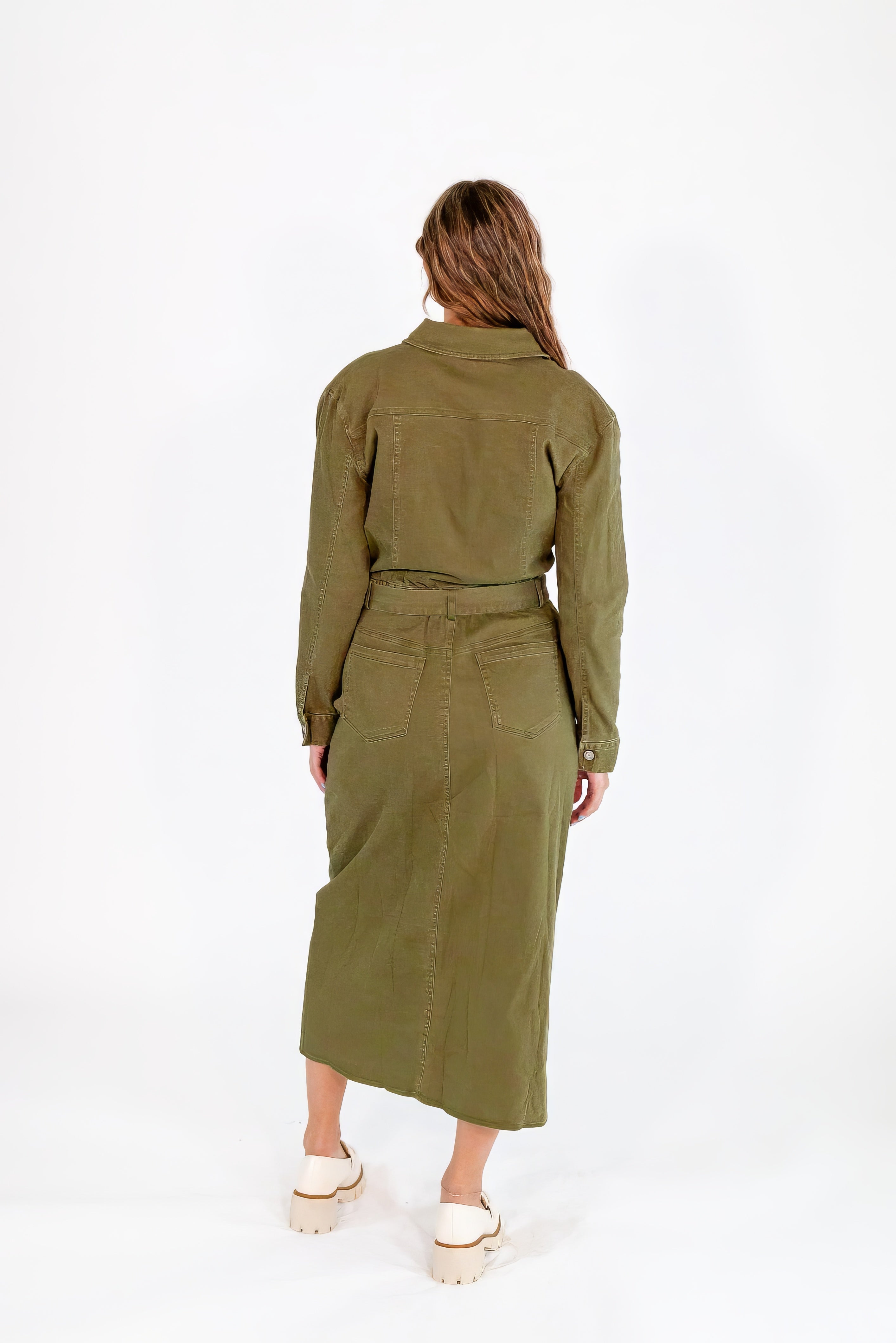 Kika Twill Midi Dress