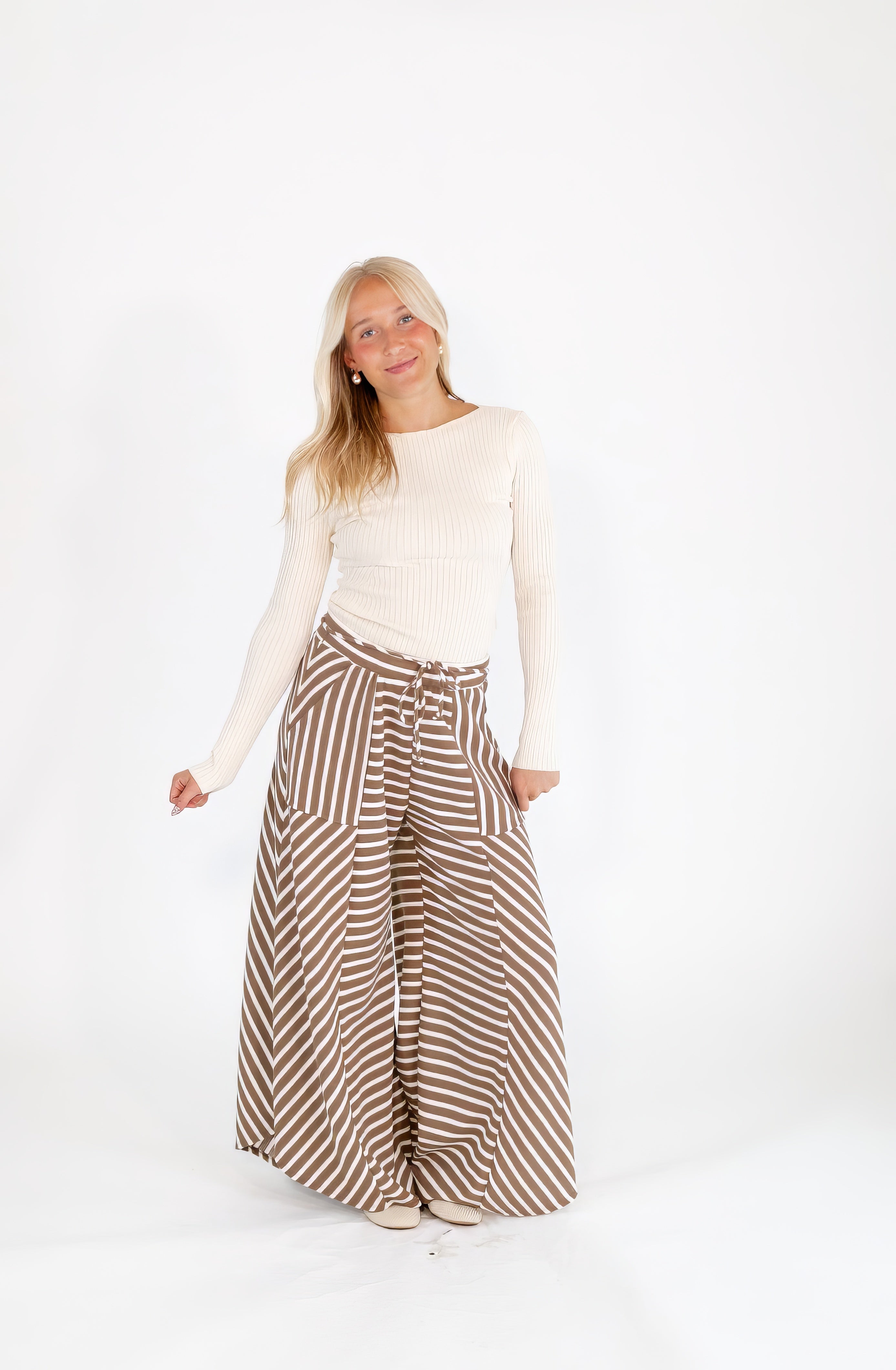 Hallie Striped Pants