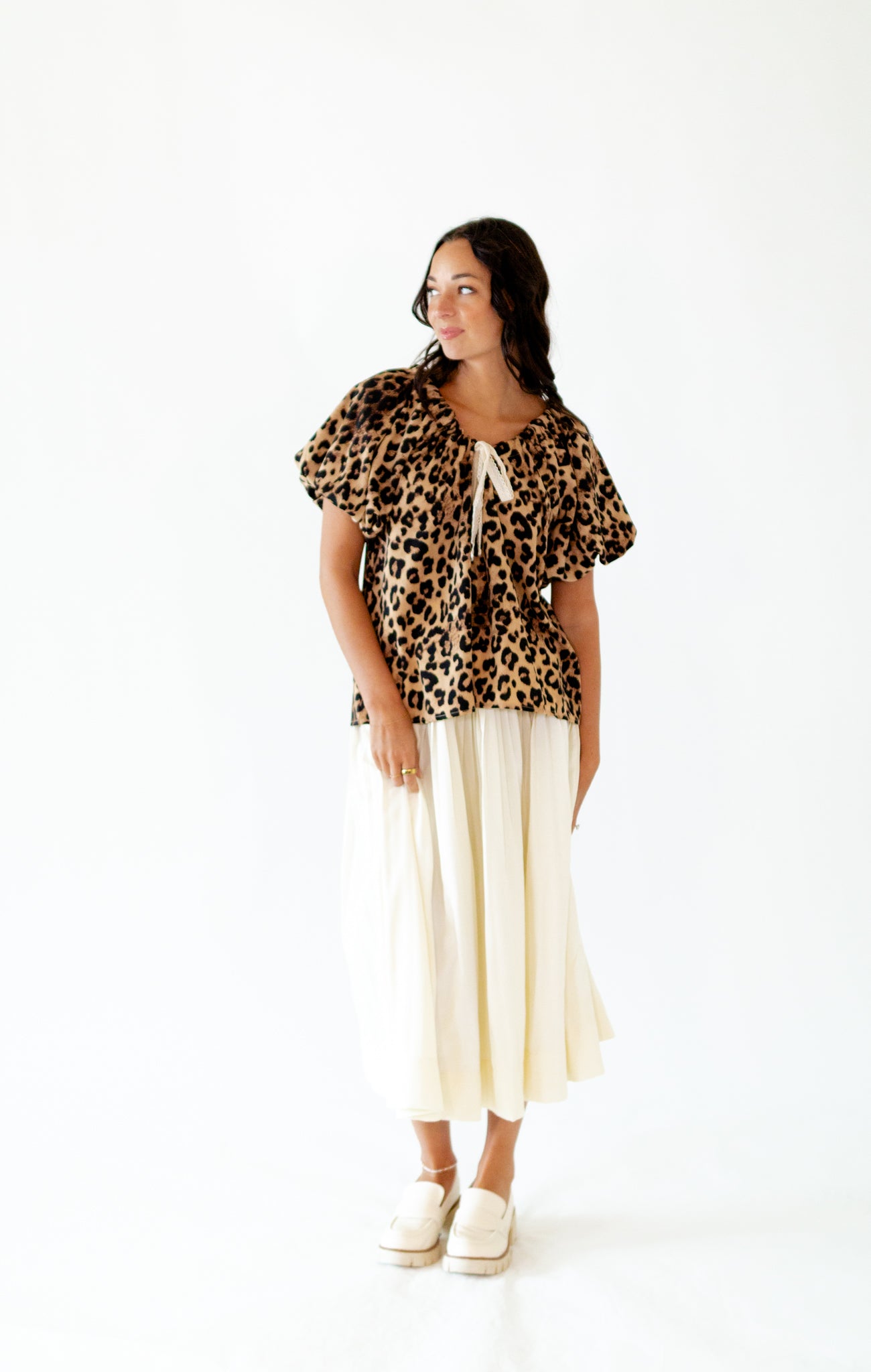 Mimi Pleated Midi Skirt