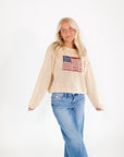 American Flag Fisherman Knit