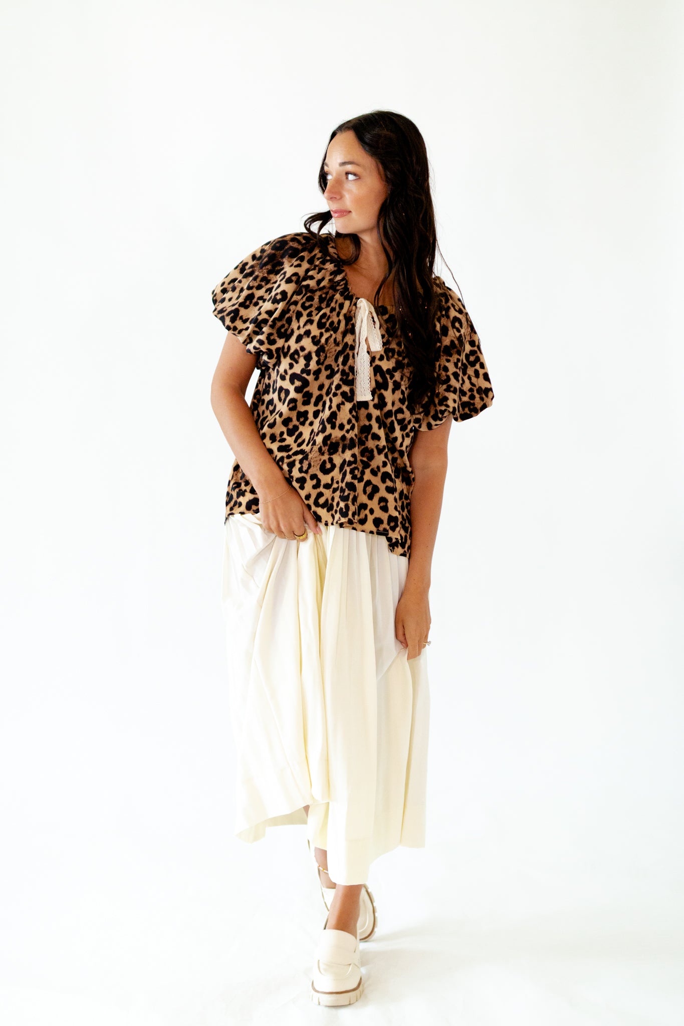 Brynn Leopard Print Top