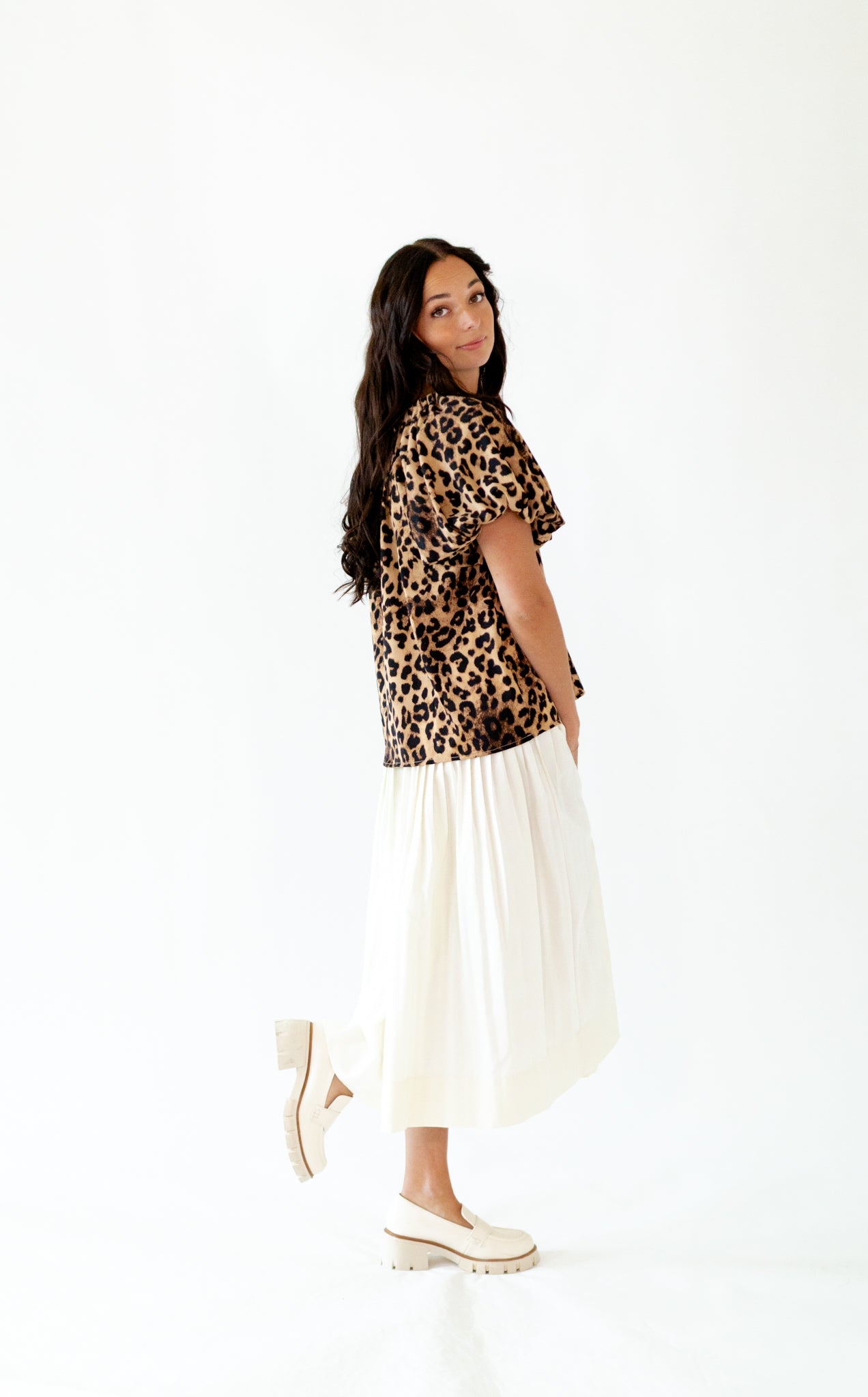 Mimi Pleated Midi Skirt