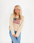 American Flag Fisherman Knit