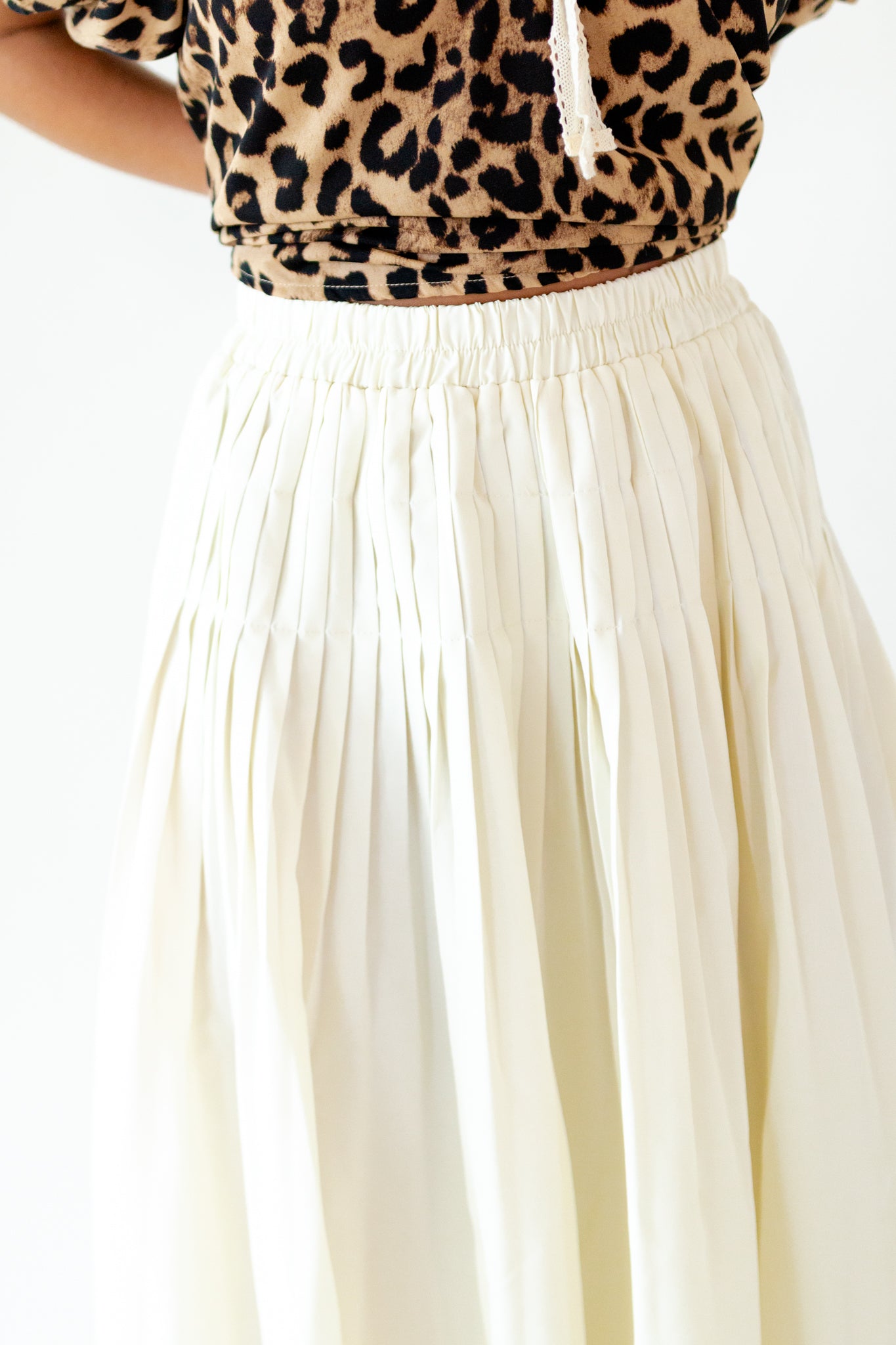 Mimi Pleated Midi Skirt