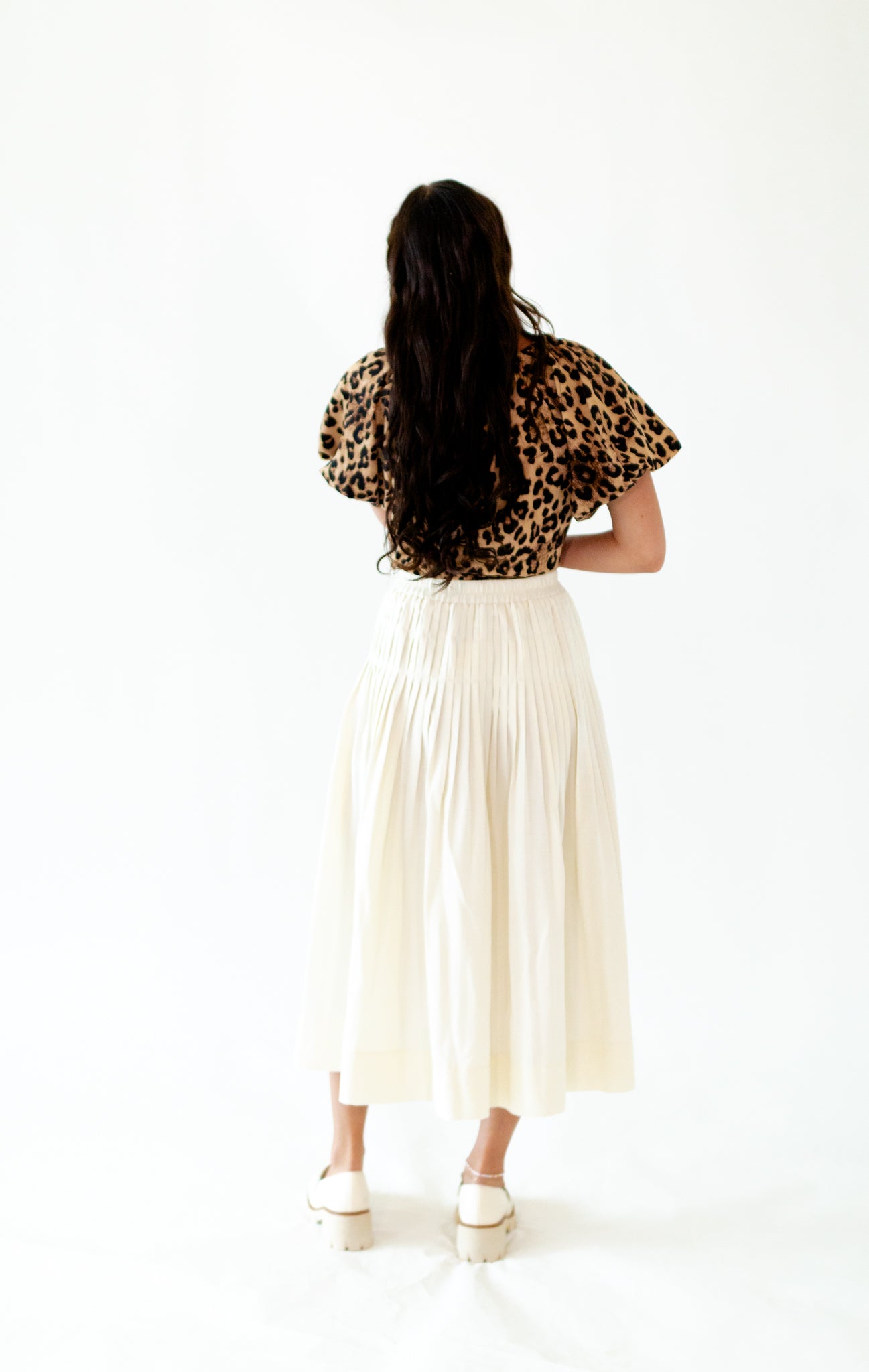 Mimi Pleated Midi Skirt