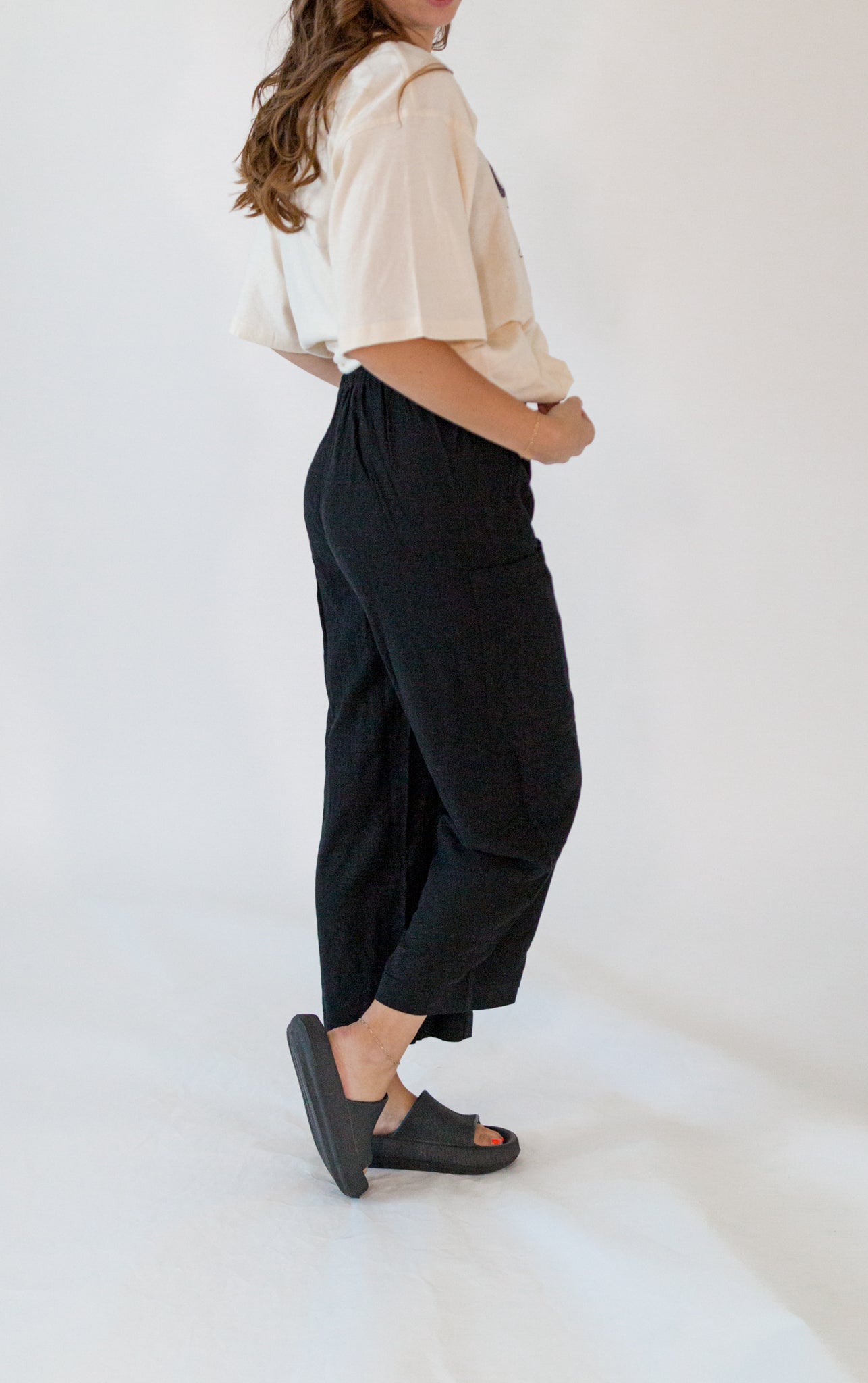 Charlie Woven Pants・Black