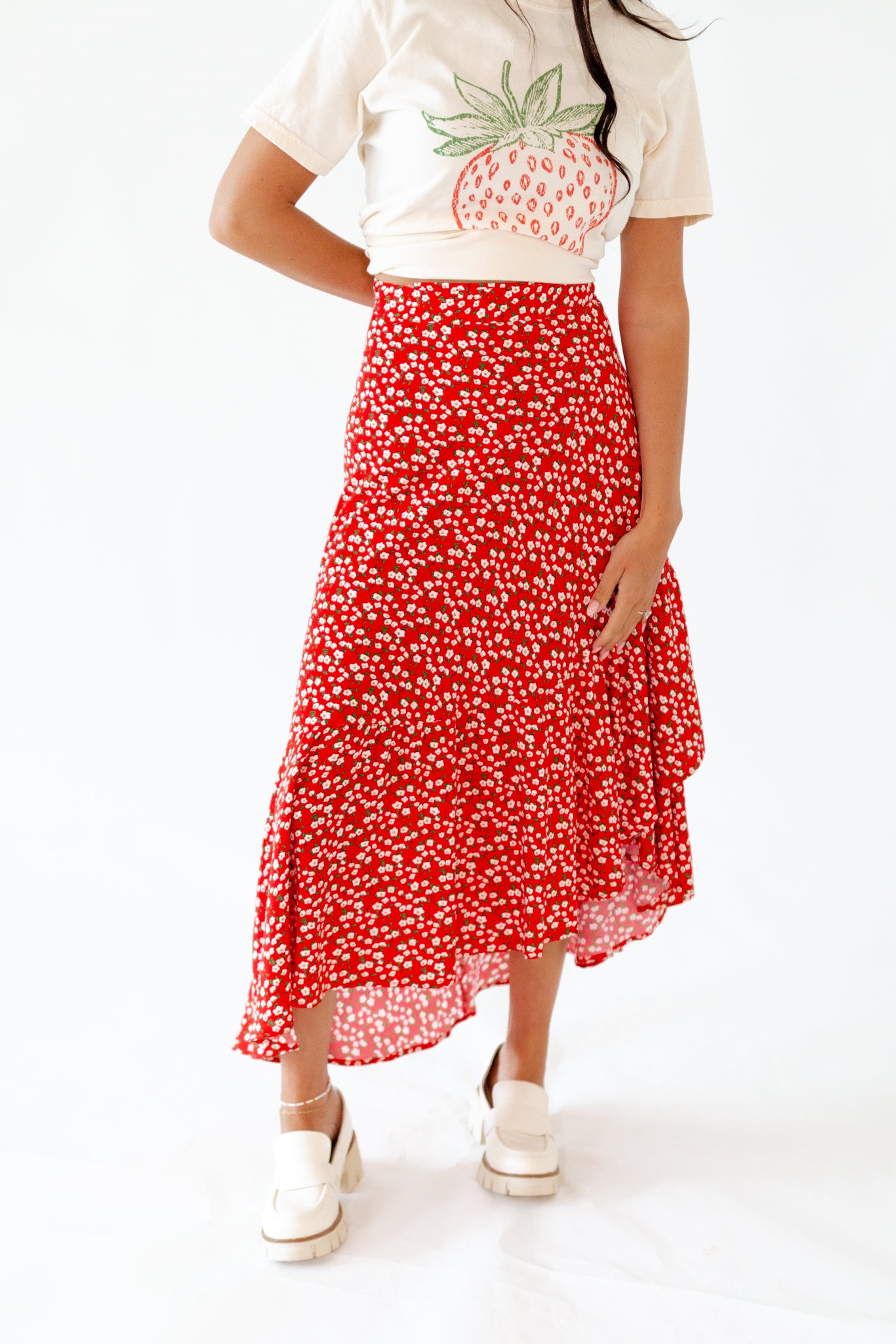 Berti Floral Wrap Skirt