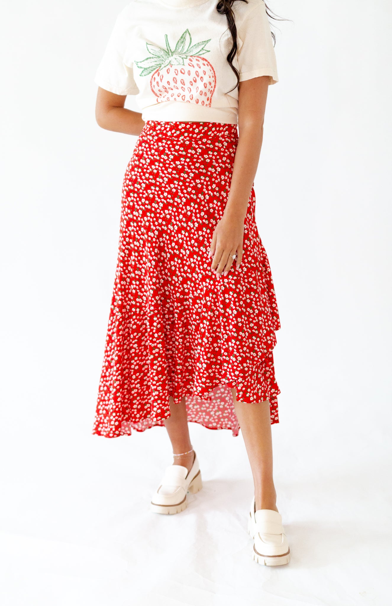 Berti Floral Wrap Skirt