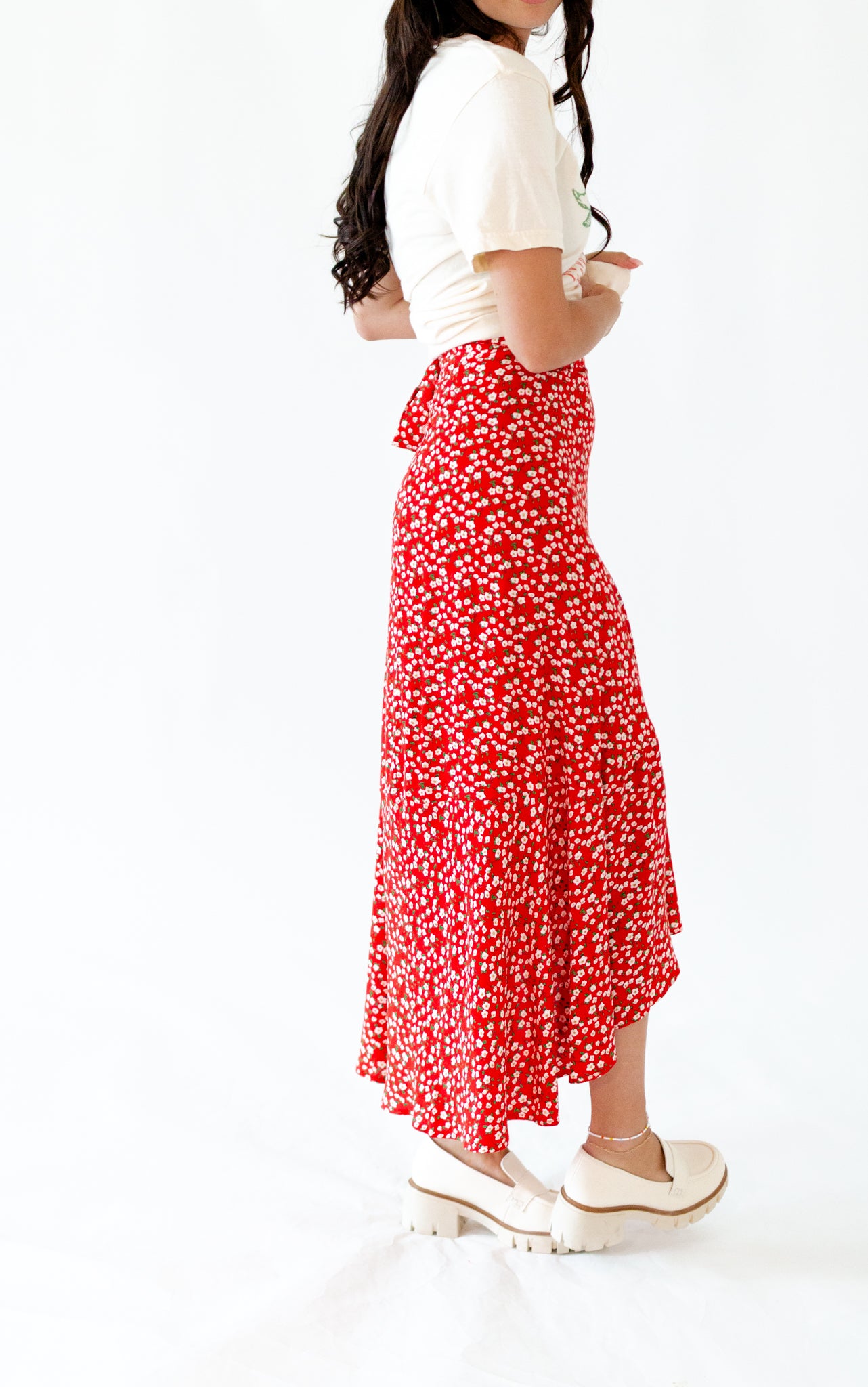 Berti Floral Wrap Skirt