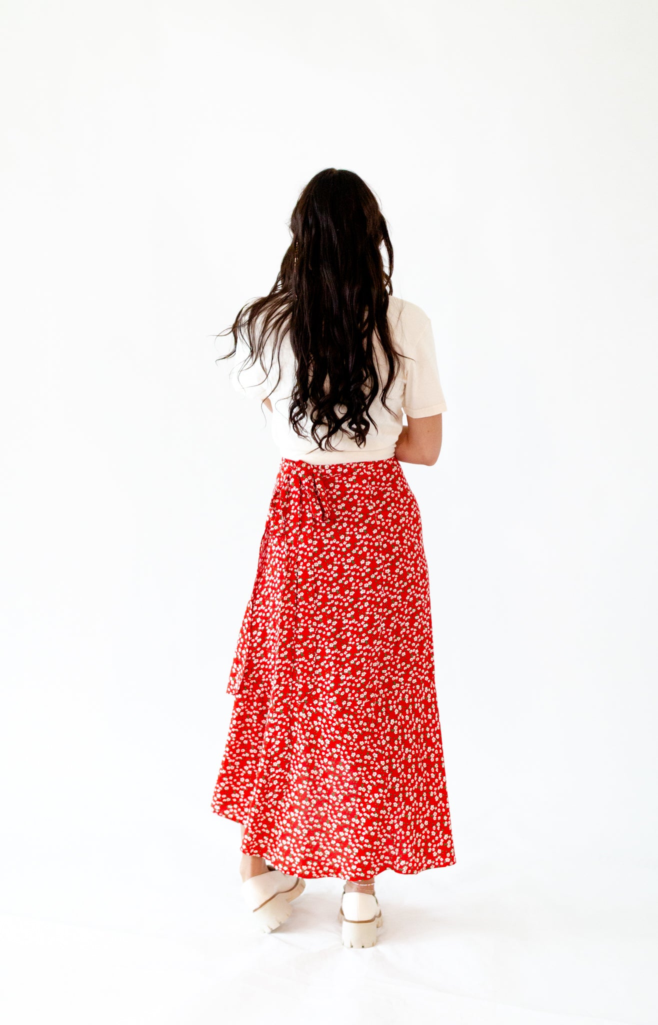 Berti Floral Wrap Skirt