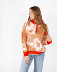 Richfield Floral Half-Zip・Rust