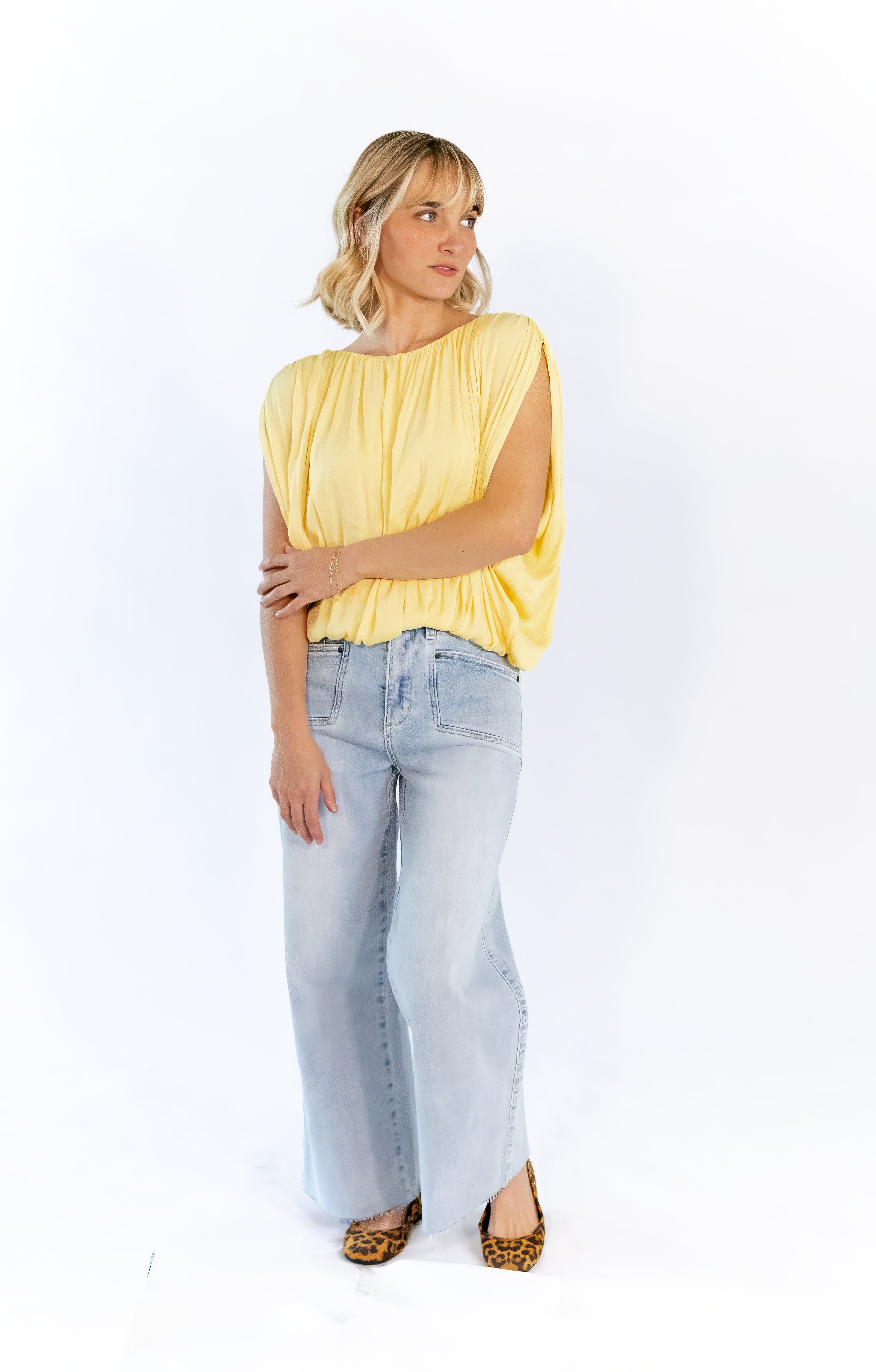 Denny Pleated Top