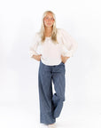 Roux Striped Cotton Pants