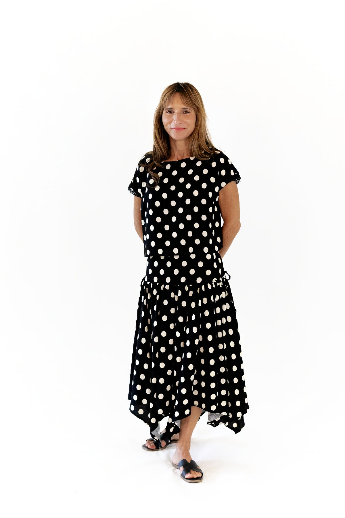 Kitty Polka Dot Skirt