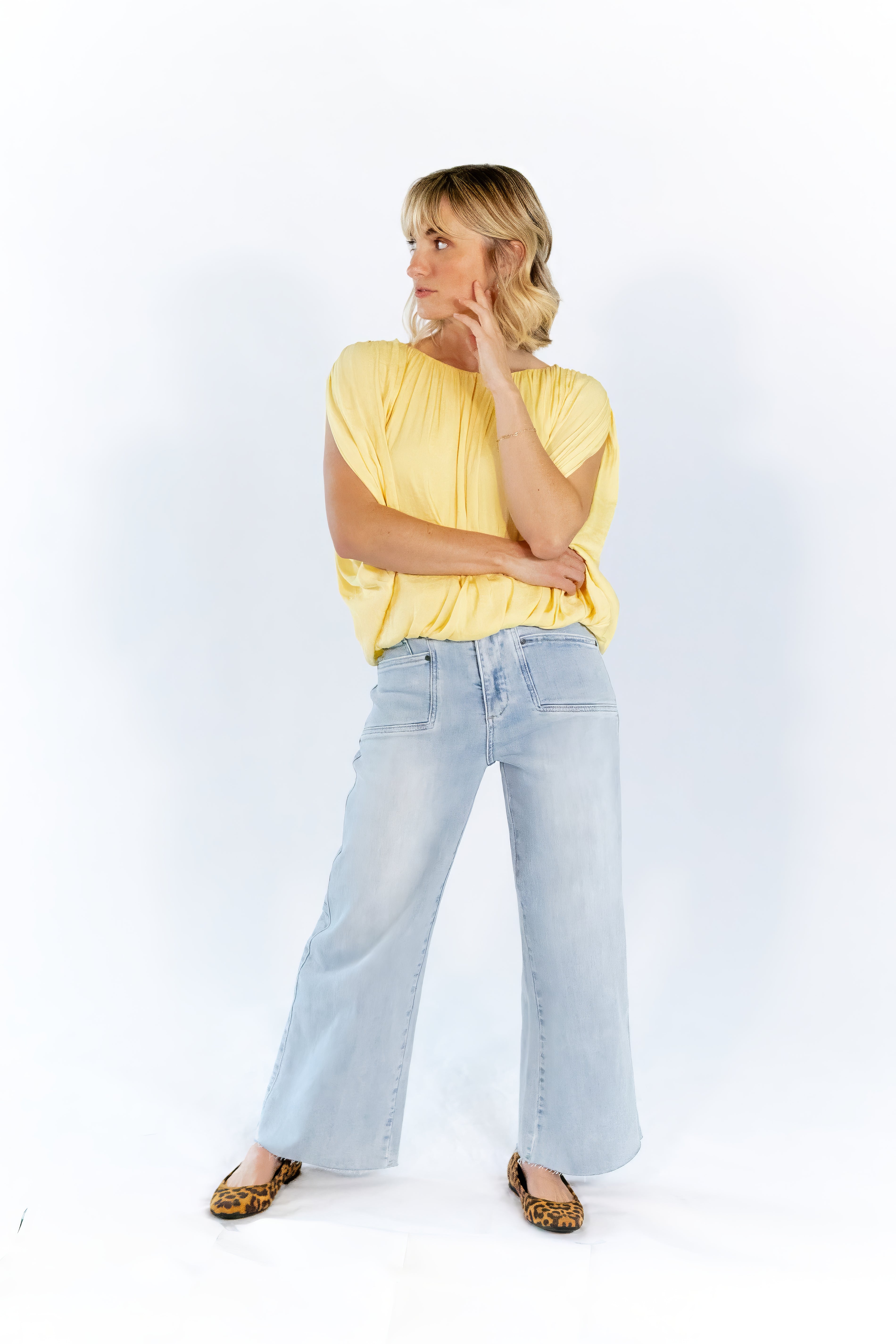Denny Pleated Top