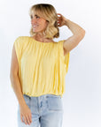 Denny Pleated Top