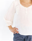 Oscar Crochet Detail Top