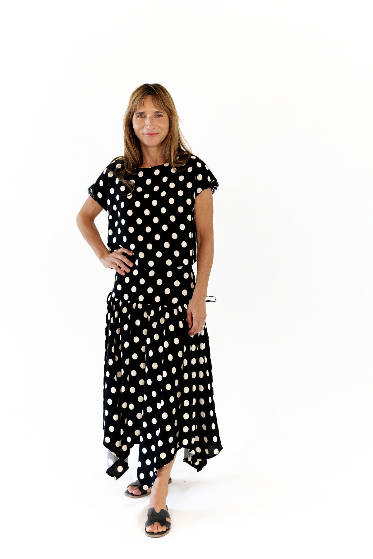 Kitty Polka Dot Top