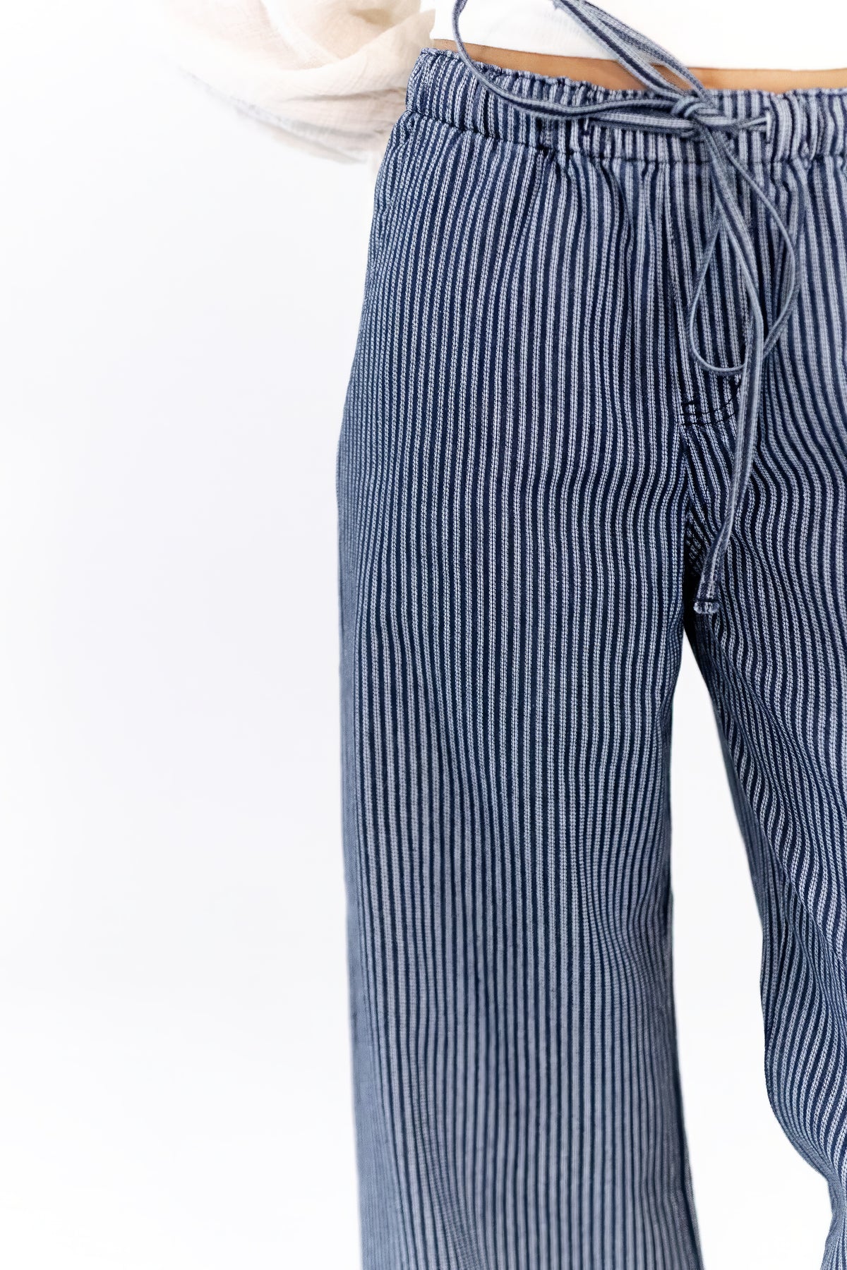 Roux Striped Cotton Pants