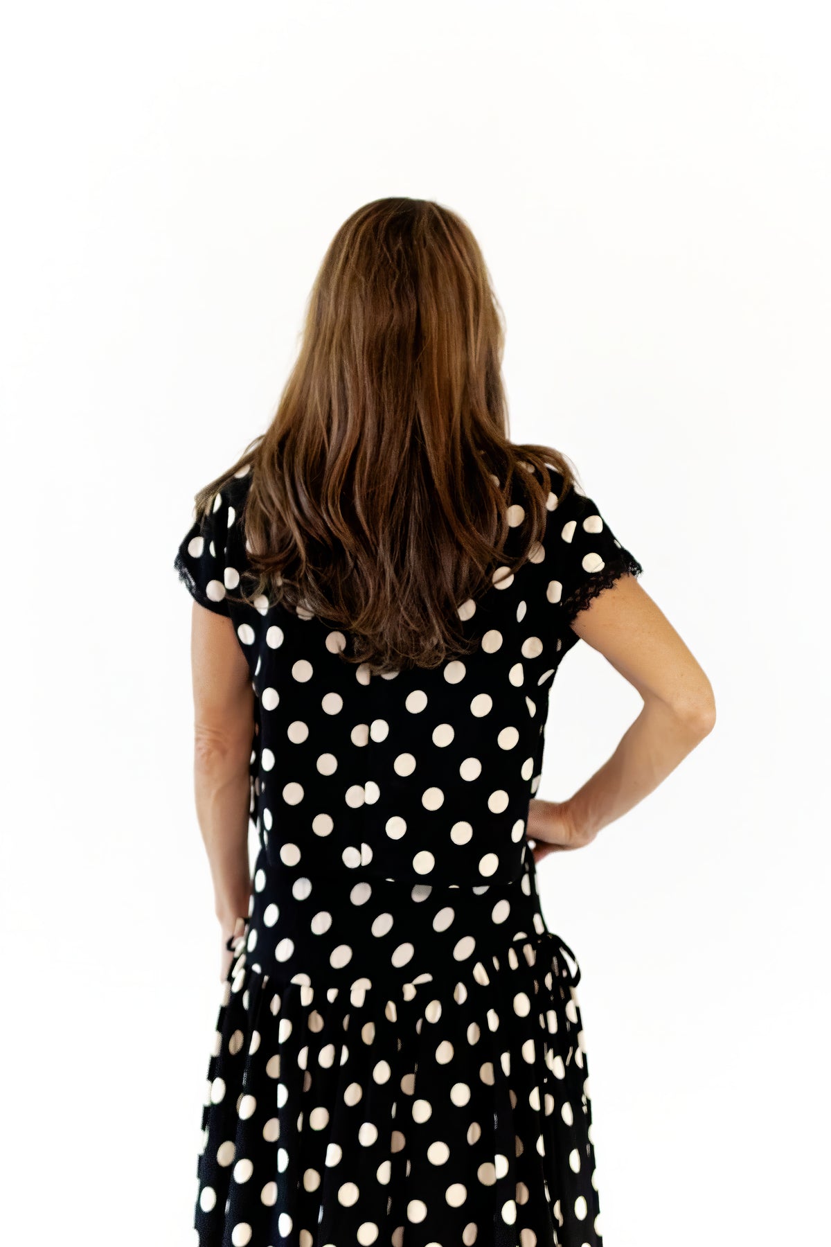 Kitty Polka Dot Top