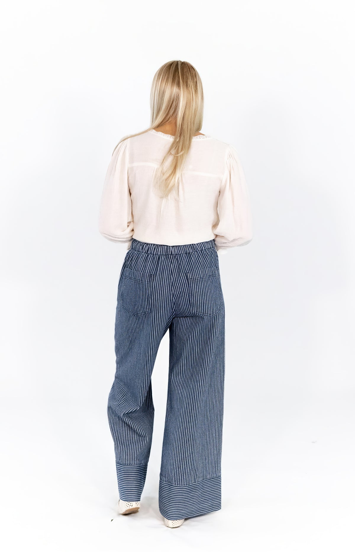 Roux Striped Cotton Pants