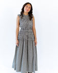 Lucia Smocked Gingham Maxi Dress  ⤫ Restocked