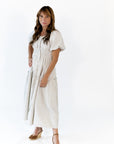 Marni Gingham Midi Dress · Taupe