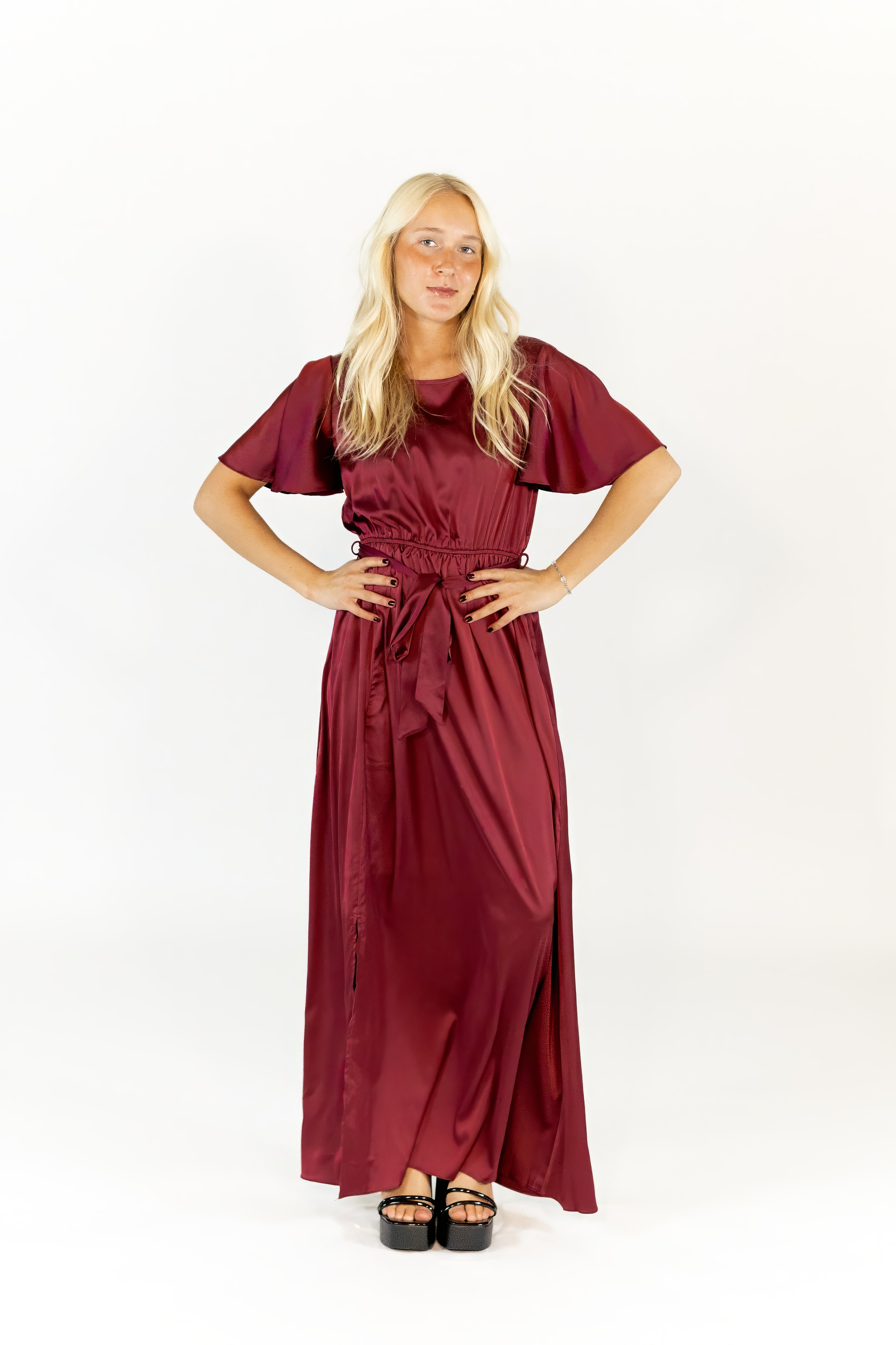 Vince Tie Waist Maxi Dress