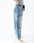 Kayla Denim Barrel Pants