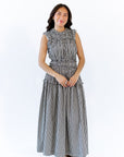 Lucia Smocked Gingham Maxi Dress  ⤫ Restocked