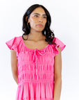 Daphne Smocked Midi Dress